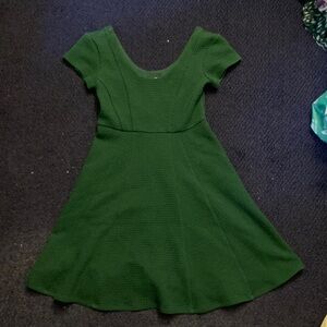 Maeve Green A-Line Scoop Neck Dress